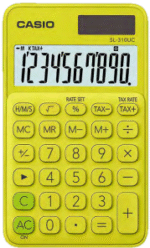 Calculadora de bolsillo de varios colores CASIO SL-310UC - Imagen 5