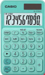 Calculadora de bolsillo de varios colores CASIO SL-310UC - Imagen 2