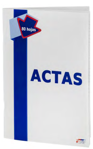 Cuaderno para actas de 80 hojas (empastado) FAST