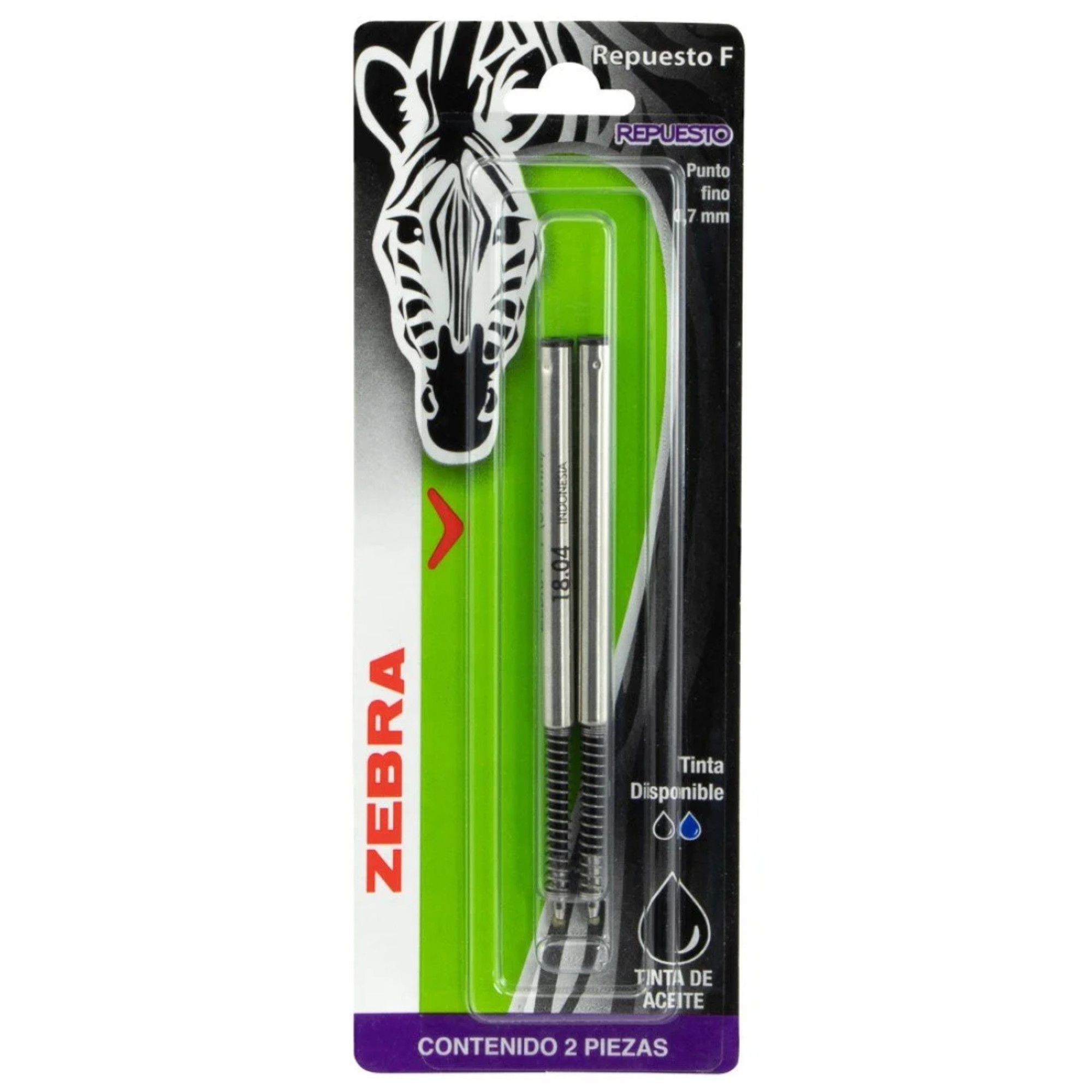 Diseño sin título (33) Repuesto P/Bolígrafo Zebra F-301 - Imagen 1
