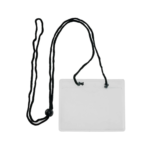 Portagafete MAE con cordon de 7cm x 10.5 en horizontal
