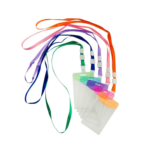 Portagafete transparente de 6 x 9 cms de colores FAST