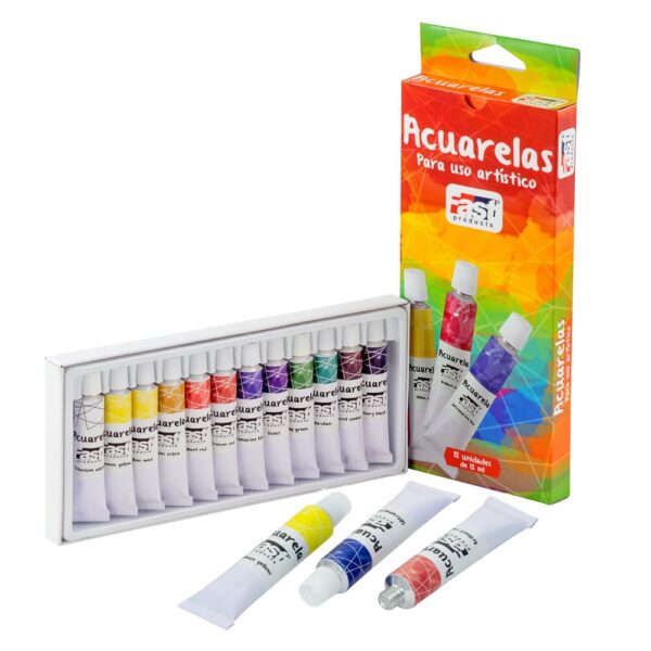 Acuarelas Artísticas Fast 12 Colores